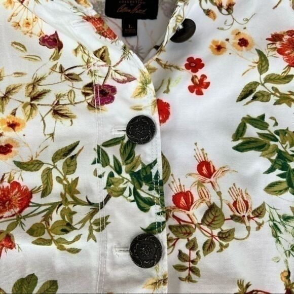 Disney Colleen Atwood Alice Through The Looking Glass Floral Blazer Jacket Sz L. - Picture 7 of 8